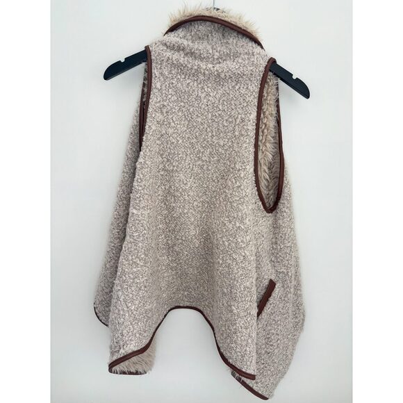 Love Tree Sherpa & Fur Open Vest | Small (fits larger) - Picture 2 of 7